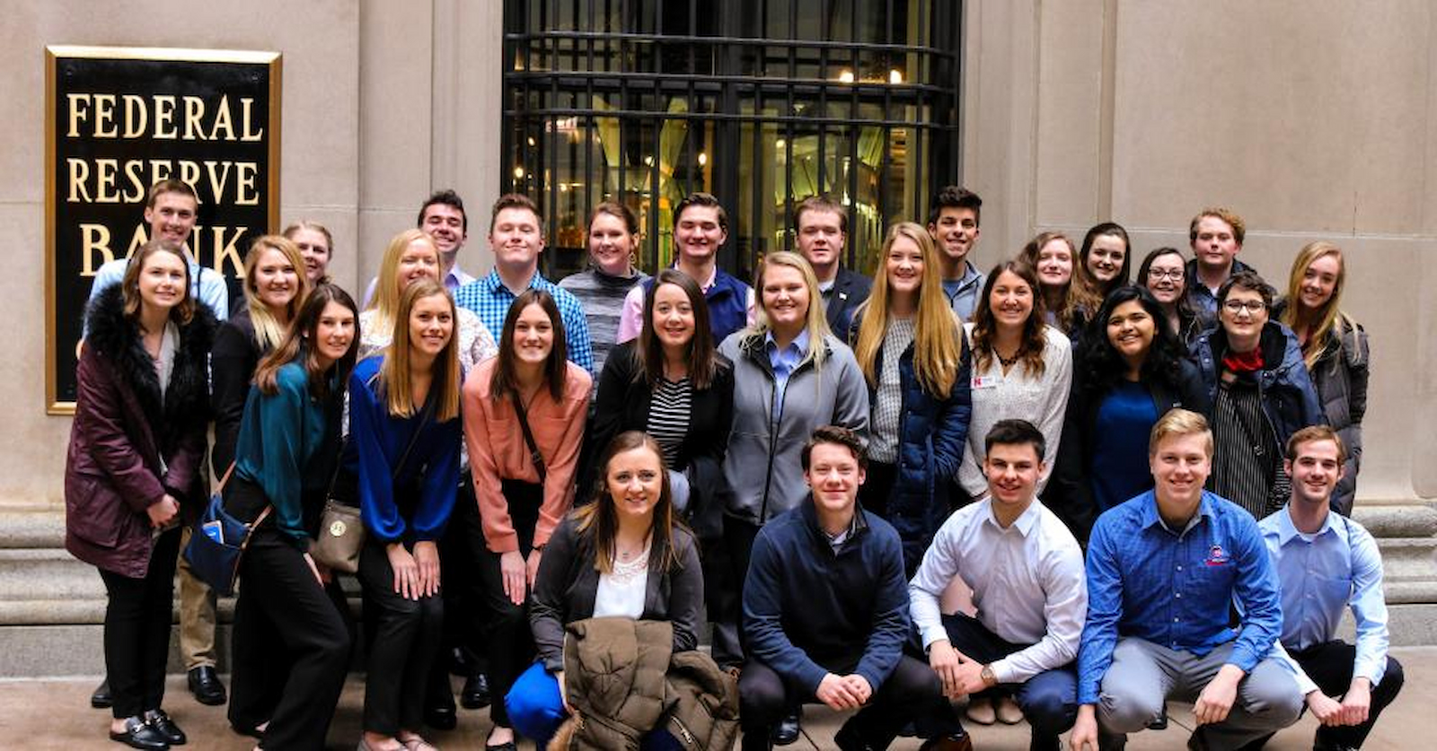 Business Leaders students visit the Federal Reserve Bank