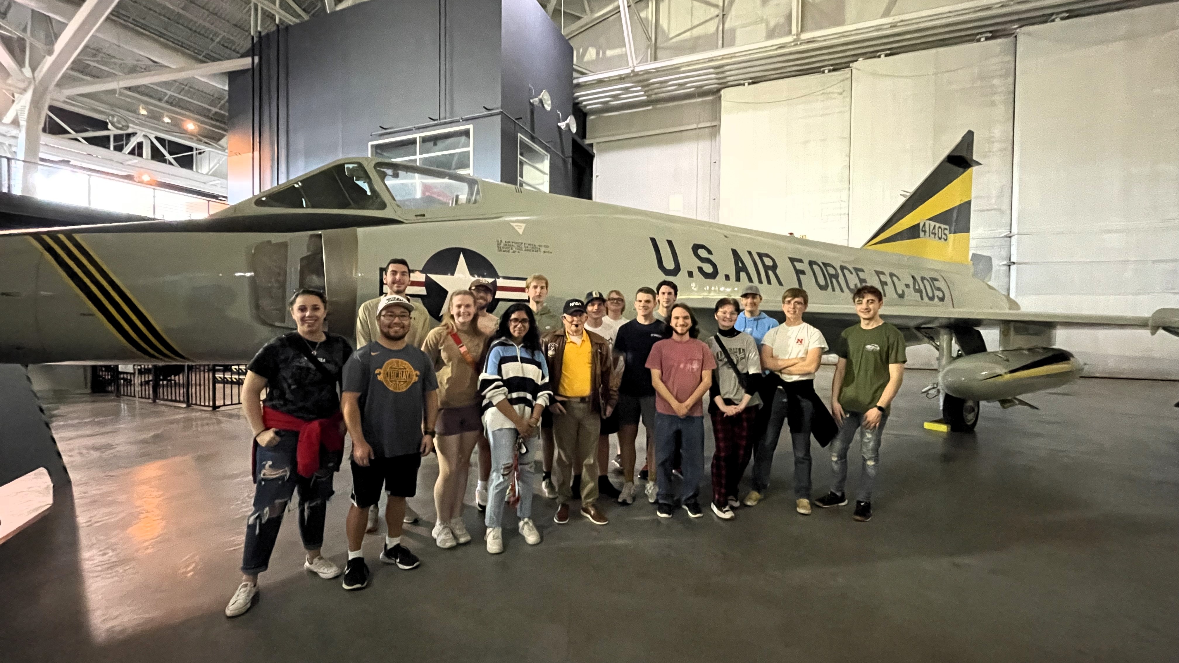 Students at the Air and Space Museum