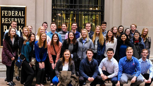 Business Leaders students visit the Federal Reserve Bank